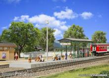 Kibri 39564 - Spur H0 Bahnsteig Zell an der Mosel mit LED Beleuchtung Funktionsbausatz