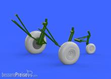 Eduard Accessories 672130 - B-17G wheels for Airfix in 1:72