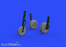 Eduard Accessories 672159 - Me 262 wheels for Airfix in 1:72