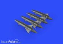Eduard Accessories 672191 - RS-2US missiles for MiG-21 for Eduard in 1:72