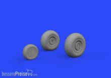 Eduard Accessories 672206 - B-25 wheels for Hasegawa in 1:72