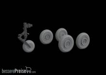Eduard Accessories 672228 - MiG-17 wheels for Airfix in 1:72