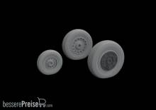 Eduard Accessories 672229 - Buccaneer S.2C wheels for Airfix in 1:72