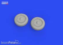 Eduard Accessories 672300 - 1:72 F4F wheels late w/rims PRINT for ARMA HOBBY
