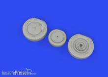 Eduard Accessories 672304 - 1:72 P-39Q wheels w/rims PRINT 1/72 for ARMA HOBBY