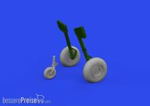 Eduard Accessories 672310 - 1:72 Bf 110E wheels 1/72 EDUARD