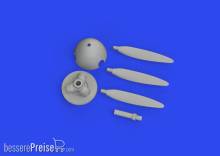 Eduard Accessories 672313 - 1:72 Bf 109F propeller early PRINT 1/72 EDUARD