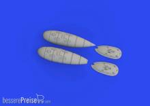 Eduard Accessories 672321 - 1:72 Bf 109F/G external fuel tanks 1/72 EDUARD