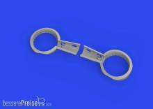 Eduard Accessories 672322 - 1:72 Bf 109F wheel bays rounded PRINT 1/72 EDUARD