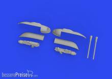 Eduard Accessories 672326 - 1:72 Bf 109F/G/K gun pods PRINT 1/72 EDUARD