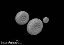 Eduard Accessories 672367 - P-51D wheels oval tread