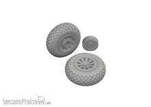 Eduard Accessories 672370 - P-51D wheels diamond tread 2 1/72