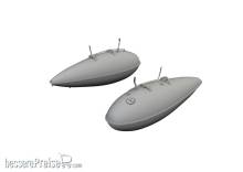 Eduard Accessories 672373 - P-51D 75gal drop tanks PRINT 1/72