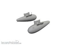 Eduard Accessories 672375 - P-51D 110gal fuel tanks PRINT 1/72