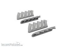 Eduard Accessories 672404 - Mosquito exhaust stacks PRINT TAMIYA
