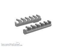 Eduard Accessories 672411 - P-51 exhaust stacks PRINT TAMIYA