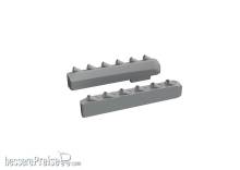 Eduard Accessories 672412 - P-51 exhaust stacks w/ fairing PRINT TAMIYA