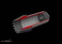 Eduard Accessories 672430 - F-35C exhaust nozzle PRINT for Tamiya