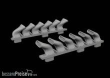 Eduard Accessories 672435 - Spitfire Mk.V six-stacks exhaust fishtail PRINT for Eduard