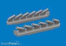 Eduard Accessories 672445 - P-51D exhaust stacks PRINT for Arma Hobby