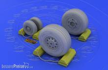 Eduard Accessories 632006 - 1:32 F-4J/S wheels for Tamiya