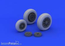 Eduard Accessories 632046 - 1:32 F-104 undercarriage wheels late for Ital