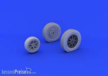 Eduard Accessories 632073 - P-39 wheels late for KittyHawk in 1:32