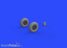 Eduard Accessories 632130 - Spitfire Mk.IX wheels 4spoke w/pattern for Tamiya in 1:32