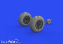 Eduard Accessories 632160 - P-40E wheels for Trumpeter in 1:32