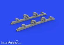 Eduard Accessories 632182 - 1:32 Yak-9T exhaust stacks PRINT for ICM