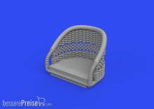 Eduard Accessories 632187 - 1:32 Sopwith Camel seat PRINT 1/32 for WNW / ACADEMY