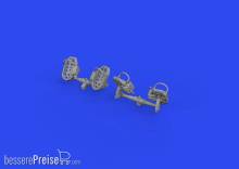 Eduard Accessories 632193 - 1:32 Bf 109E rudder pedals late PRINT 1/32