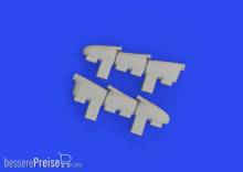 Eduard Accessories 632196 - 1:32 Spitfire Mk.Ia ehaust stacks PRINT 1/32 KOTARE