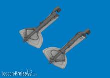 Eduard Accessories 632214 - Bf 109G undercarriage legs PRINT for Revell