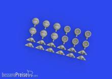 Eduard Accessories 635029 - 1:35 WWII German lamp headlights PRINT 1/35
