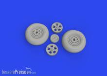 Eduard Accessories 624004 - 1:24 Spitfire Mk.IX wheels 5spoke 1/24 AIRFIX