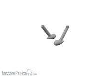 Eduard Accessories 624013 - Bf 109G balance weights PRINT for Airfix