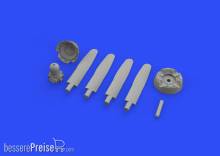 Eduard Accessories 648487 - P-51D Hamilton Standard propeller for Eduard in 1:48