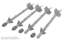 Eduard Accessories 648028 - 1:48 AIM-9B Sidewinder