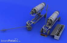 Eduard Accessories 648046 - 1:48 Rocket launcher B-8M1 and loading cart