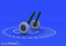 Eduard Accessories 648098 - Spitfire wheels - 5 spoke for Eduard