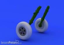Eduard Accessories 648119 - Spitfire wheels - 5 spoke for Eduard