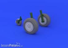 Eduard Accessories 648134 - 1:48 Ju 88 wheels late for Dragon