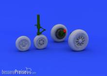 Eduard Accessories 648181 - F-104 undercarriage wheels late f.Hasega in 1:48