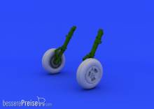 Eduard Accessories 648218 - Spitfire Mk.XVI wheels-3 spoke for Eduar in 1:48
