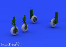 Eduard Accessories 648235 - F-86F wheels for Hasegawa in 1:48