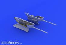 Eduard Accessories 648246 - Bf 109 cannon pods for Eduard in 1:48
