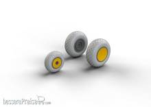 Eduard Accessories 648258 - P-38 wheels for Academy in 1:48