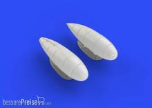 Eduard Accessories 648265 - Bf 109G external fuel tanks for Eduard in 1:48