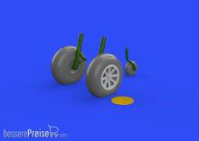 Eduard Accessories 648270 - P-40B wheels for Airfix in 1:48
